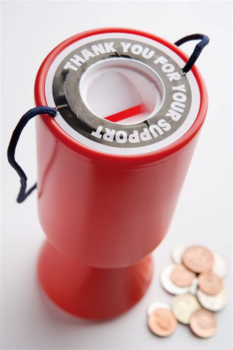 money collection containers for fundraising